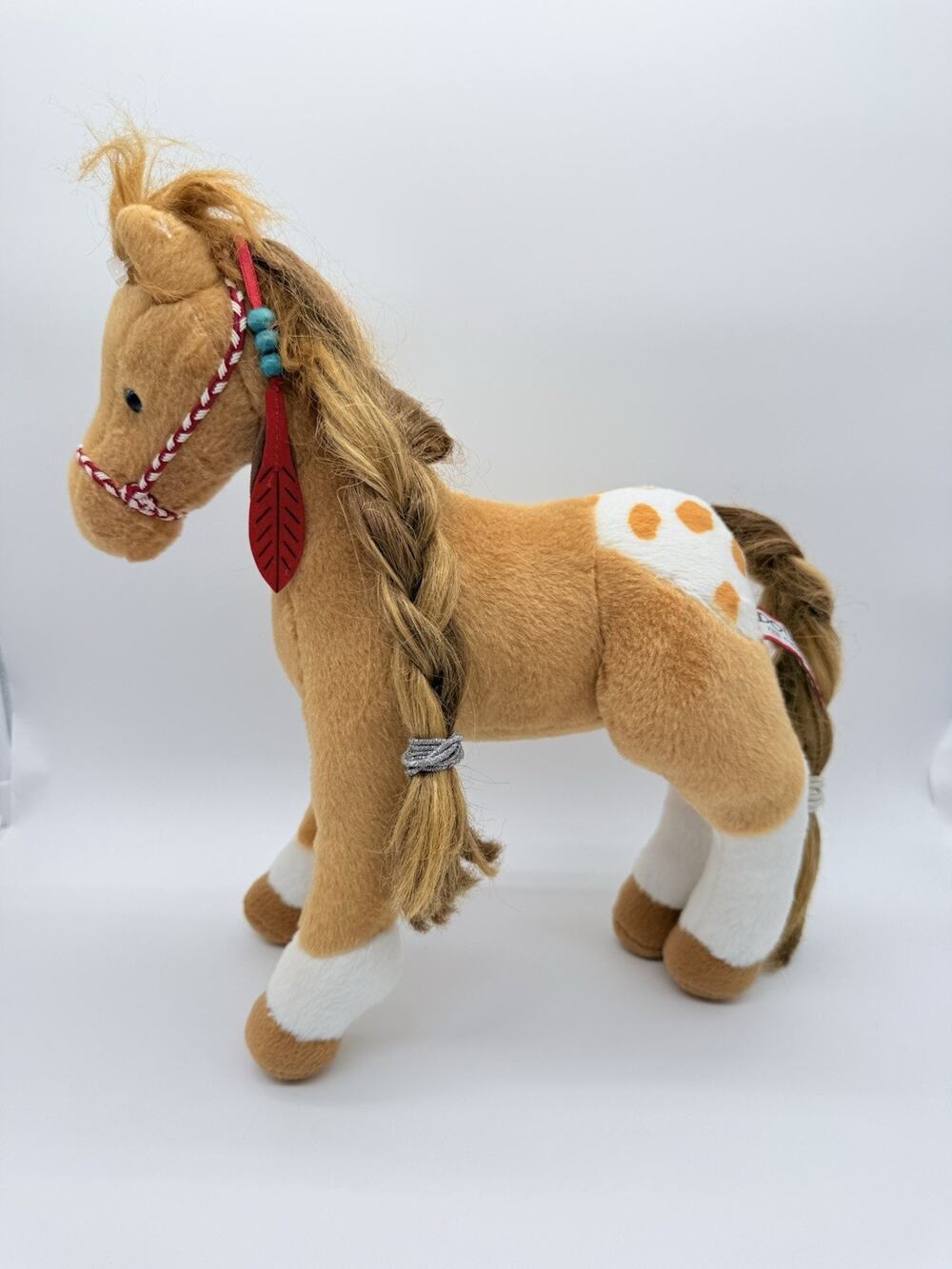 Douglas Cuddle Toy Horse Pony Plush Native American Appaloosa Feather Stuffed